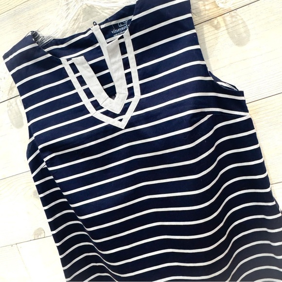 Girls Break Stripe Vineyard Shift Tunic Dress ❤️ - Picture 4 of 8